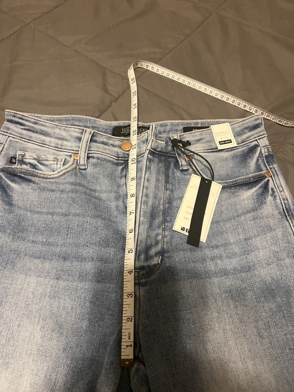 Wide-Leg Light Blue Women's Jeans - Picture 8 of 9